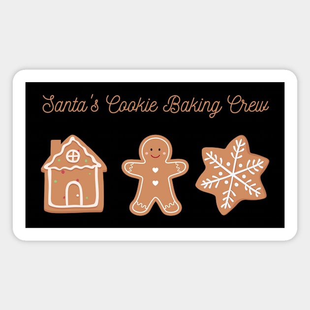 Santa's Cookie Baking Crew Magnet by Kasza89